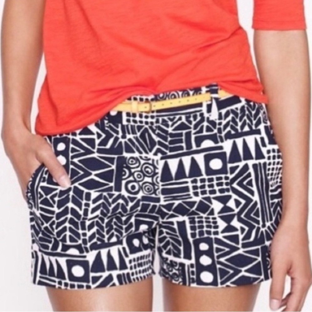 3/$20 J Crew Blue/ Shite Shorts